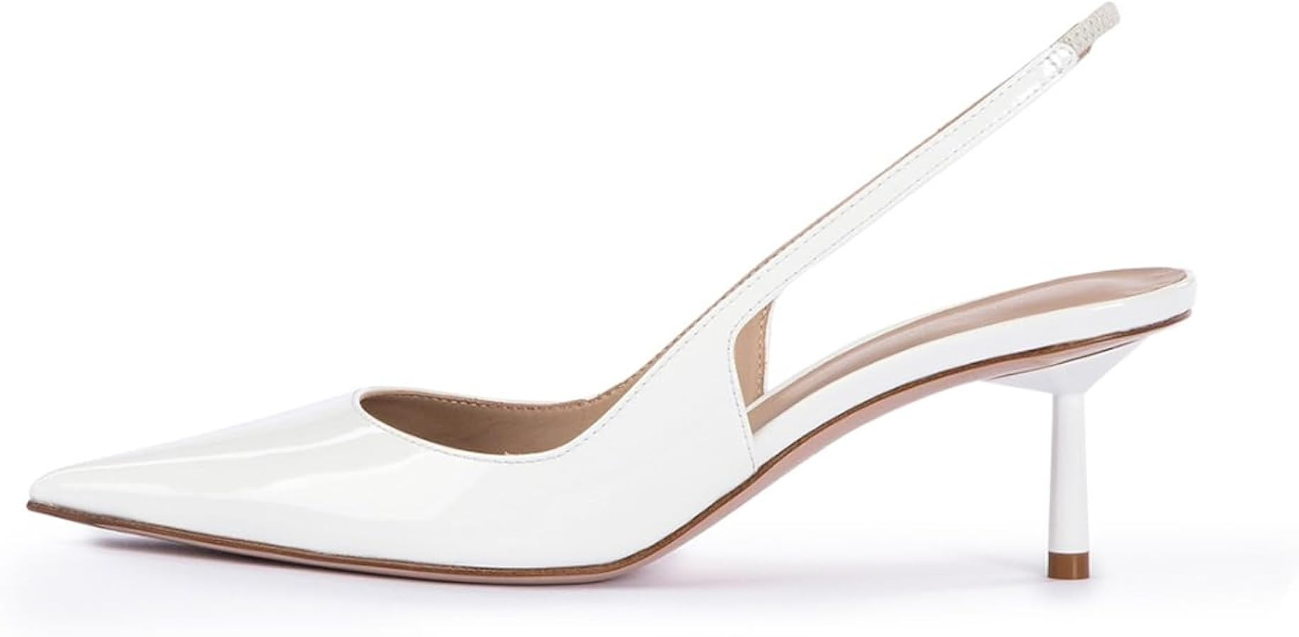 iadore Women\u2018s Slightly Conical Stiletto Heel Pump Shoes,6cm Pointed Toe Elegant Slingback S... | Amazon (US)