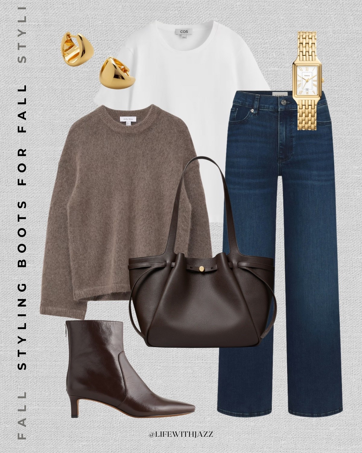 Styling boots for fall

Fall outfit / fall style / smart casual / oversized sweater / taupe sweater / dark blue wide leg jeans / heeled boots / Tory Burch tote 

#LTKSeasonal #LTKStyleTip