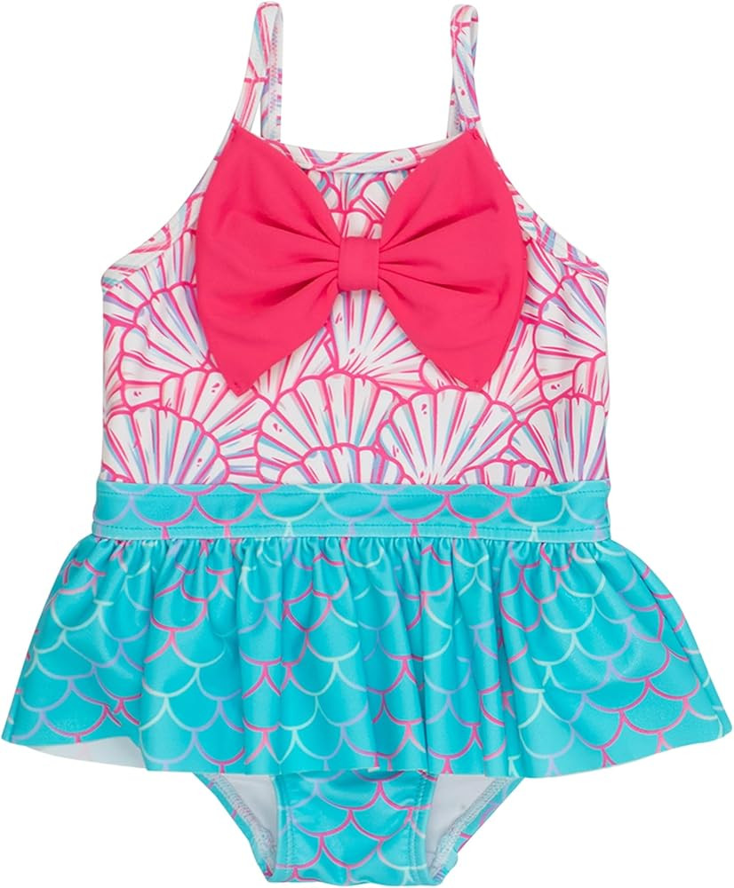 RuffleButts Girls UPF50+ Sun Protection Princess Sleeveless One Piece Swimsuit | Amazon (US)