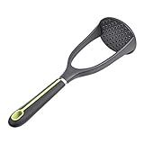 Amazon Basics Nylon Potato Masher, Soft Grip Handle, Grey and Green | Amazon (US)