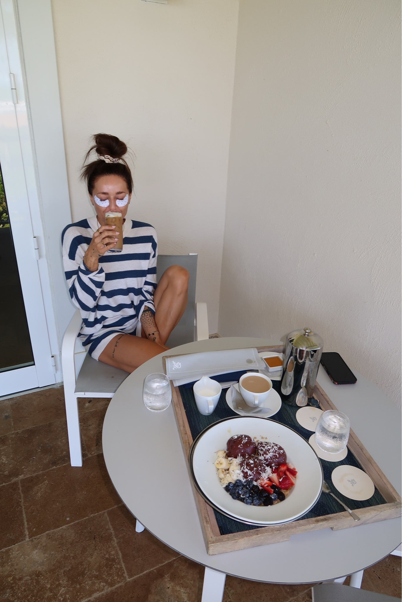 Vacation outfit breakfast 
Wearing small 
TTS #resortwear

#LTKBeauty #LTKShoeCrush #LTKTravel