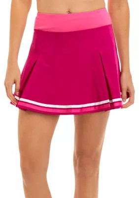 ZELOS Stretch Woven Pleated Skirt | Belk