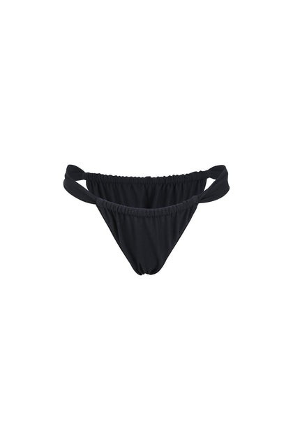 Ruched Bottom (Faux Suede Black) | SAME