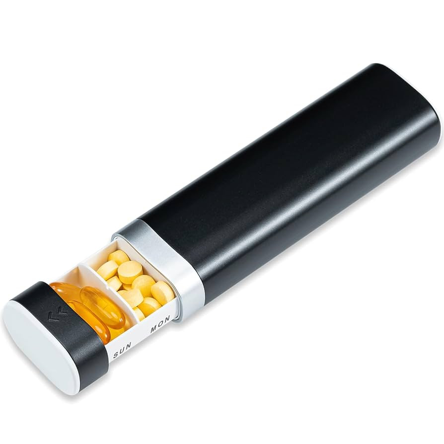 Betife Pill Box 7 Day 1 Times a Day, Daily Pill Organiser, Weekly Travel Tablet Organiser, Cute P... | Amazon (UK)