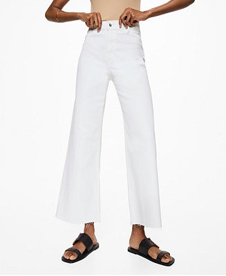 MANGO Women's Culotte High Waist Jeans & Reviews - Jeans - Women - Macy's | Macys (US)