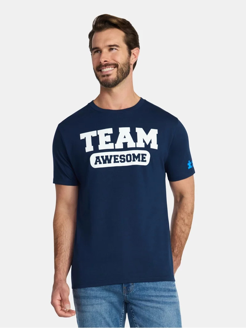 Autism Awareness Unisex Adult Graphic Tee with Short Sleeves, Sizes XS-3XL | Walmart (US)