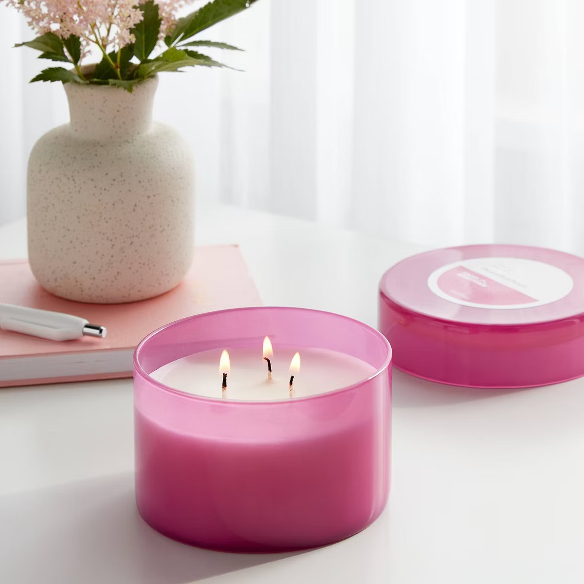 3-Wick Glass Jar Candle with Lid Passionfruit Punch 11.5oz - Room Essentials™ | Target