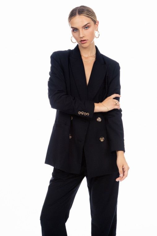 Black Vivienne Blazer | EllandEmm