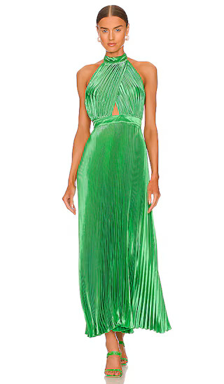 Renaissance Midi Dress in Bright Green | Revolve Clothing (Global)