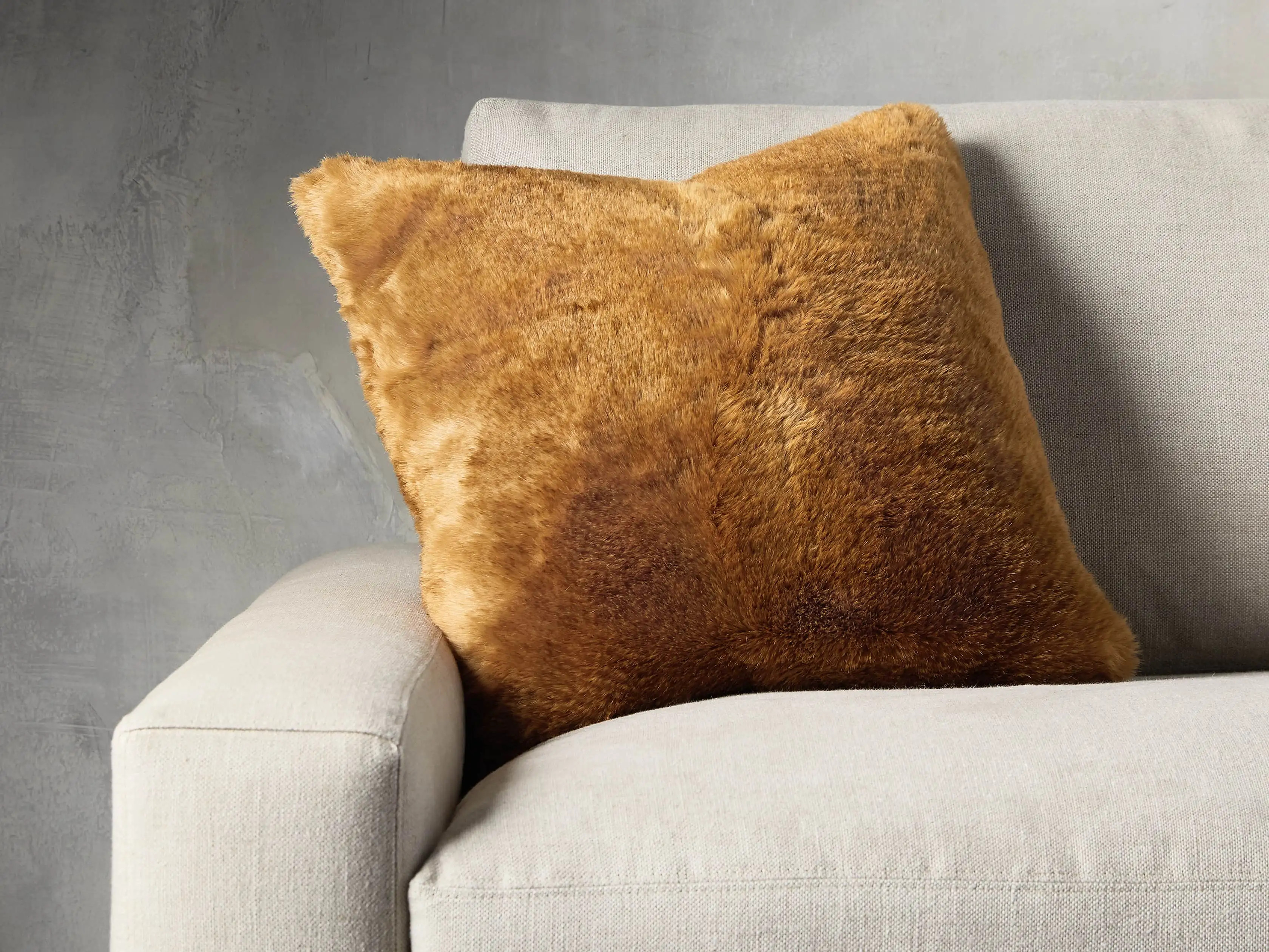 Faux Fur Rabbit Pillow Cover | Arhaus
