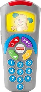 Fisher-Price Baby Learning Toy Laugh & Learn Puppy’s Remote Pretend TV Control with Music & Lig... | Amazon (US)