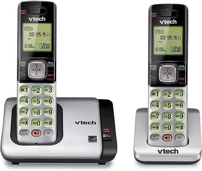 VTech CS6719-2 2-Handset Expandable Cordless Phone with Caller ID/Call Waiting, Handset Intercom ... | Amazon (US)