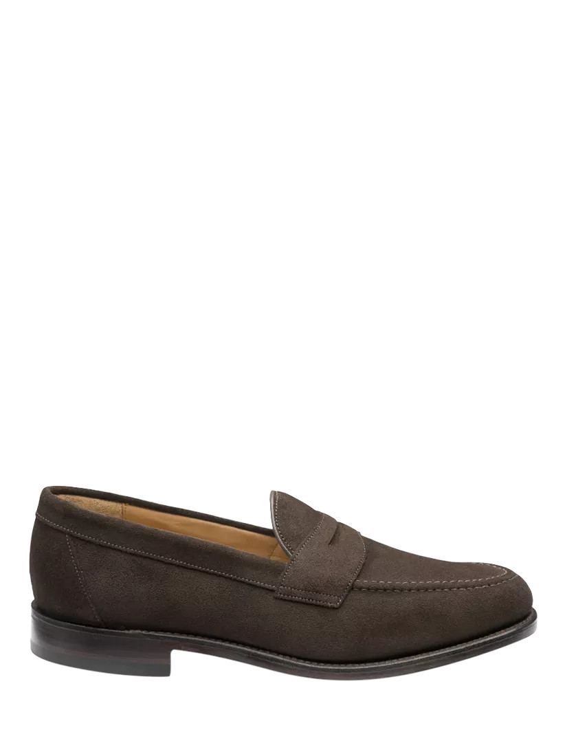 Loake Imperial Suede Loafers, Brown | John Lewis (UK)