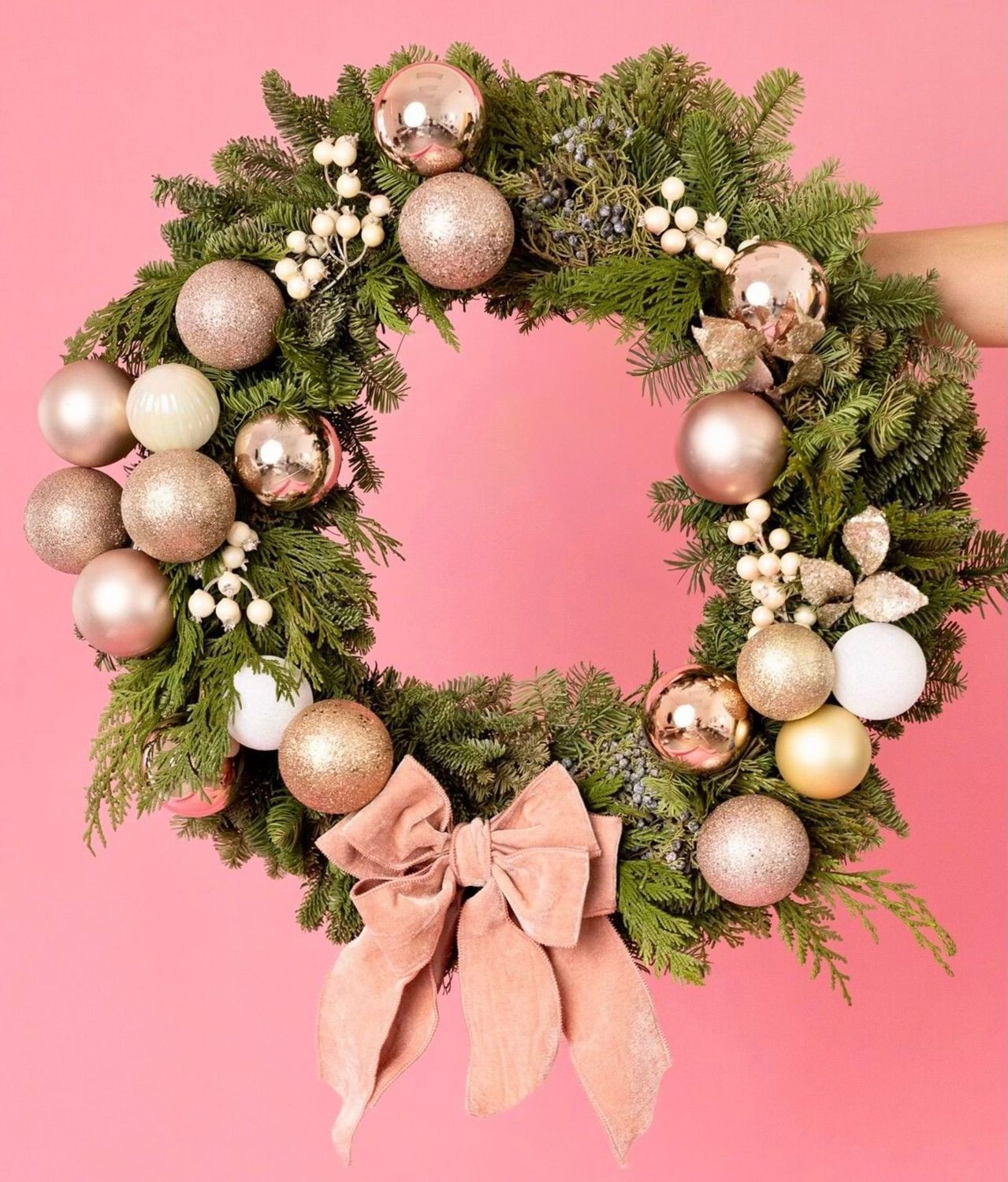 Blush Deluxe: 24" | The Pretty Wreath