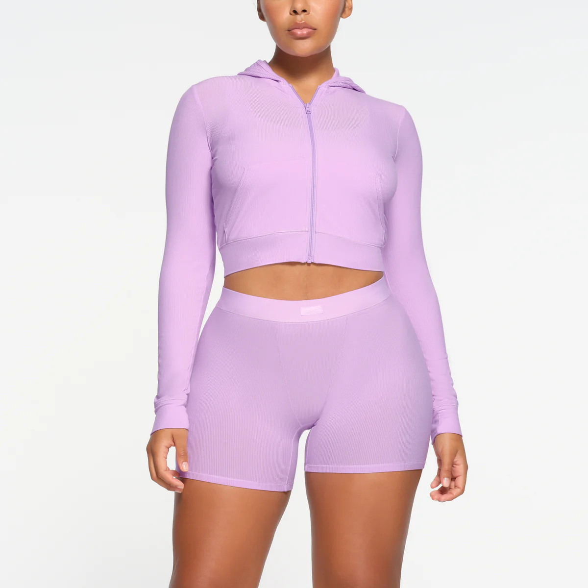 SOFT LOUNGE ZIP UP HOODIE | SUGAR PLUM | SKIMS (US)