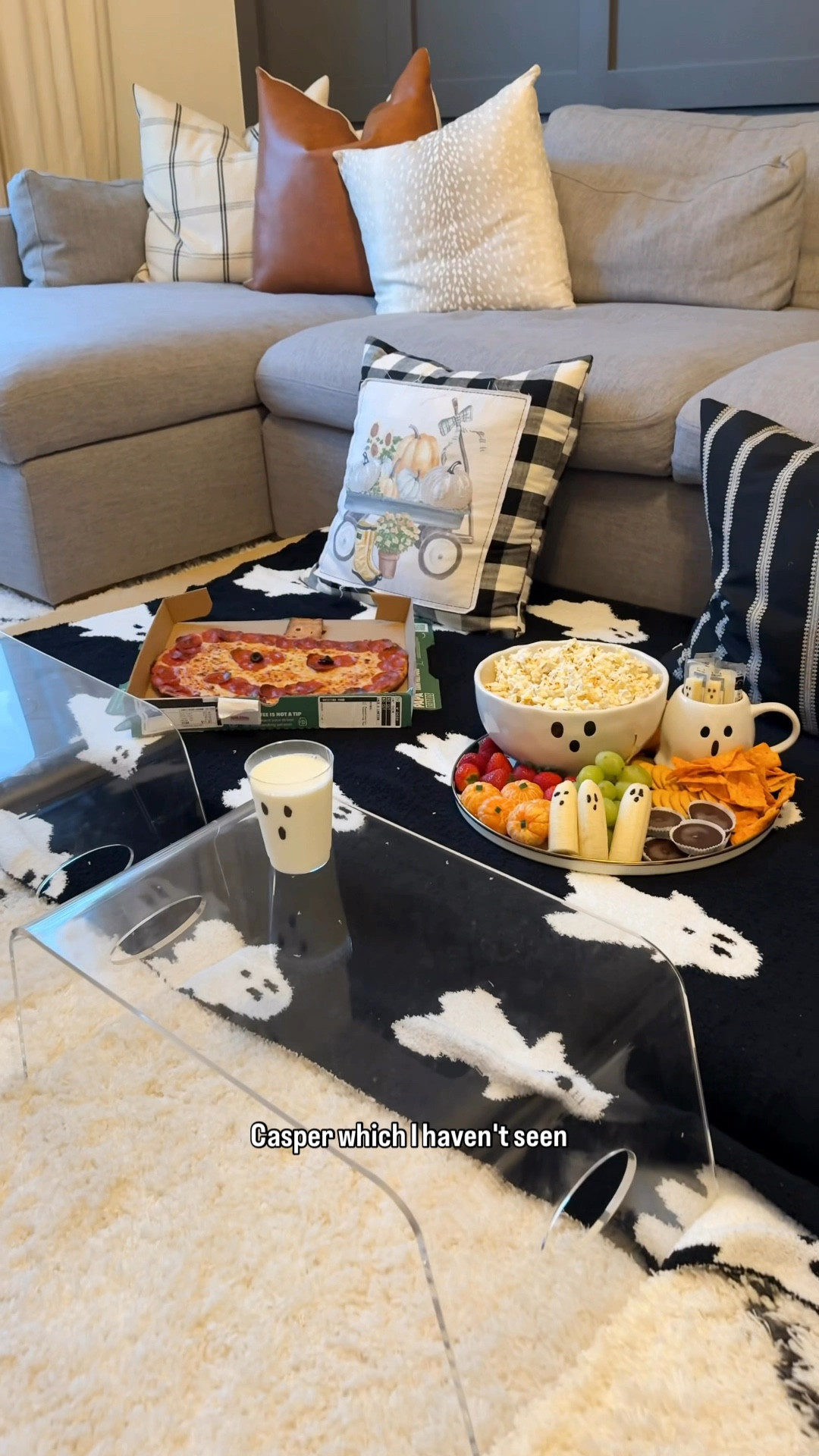Last night’s Halloween movie night set up! We watched Casper, which I haven’t seen since I was little! What are some other good Halloween movies for kids?

Acrylic lap desk, ghost mug, ghost bowl, popcorn silicone bowl microwave

#LTKHalloween #LTKFamily #LTKHome