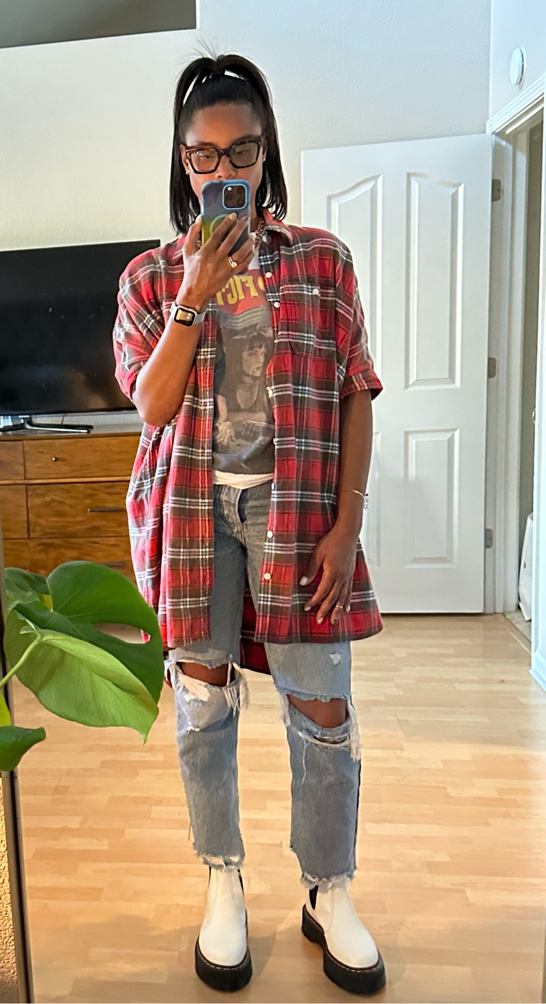 R13 Plaid Oversized Boxy Shirtdress curated on LTK