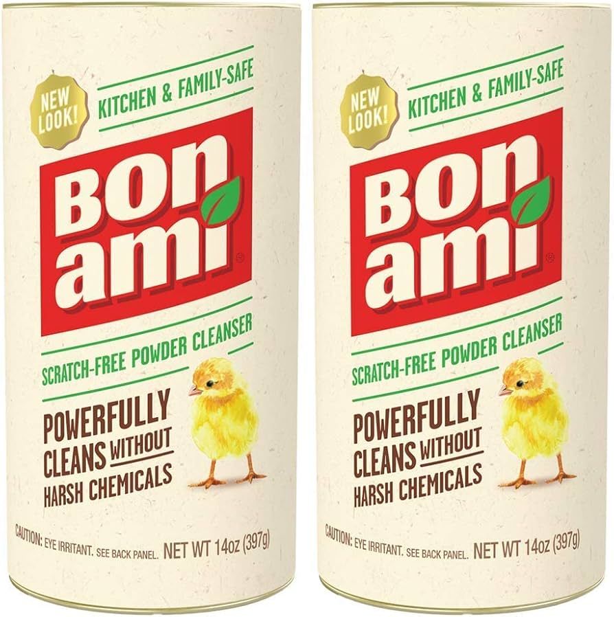 BON AMI Powder Cleanser for Kitchens & Bathrooms - All Types of Surfaces, Cleans Grime & Dirt, Polis | Amazon (US)