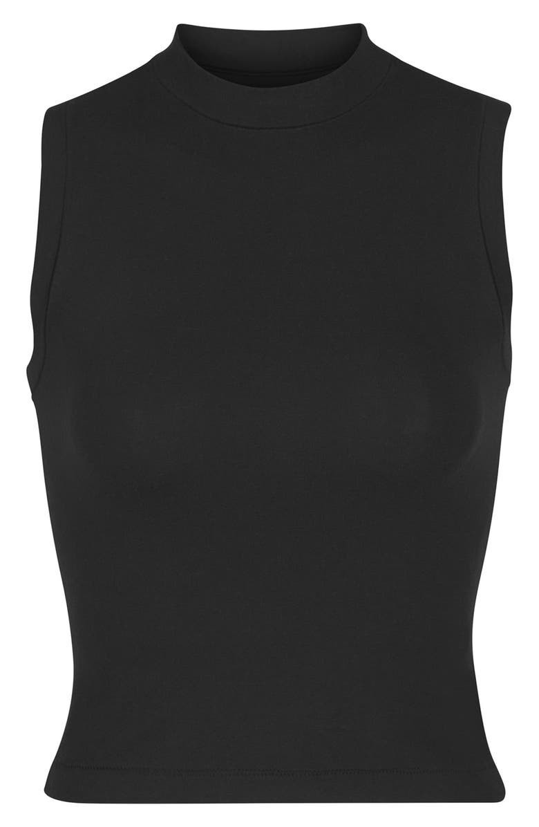 Strech Cotton Jersey Mock Neck Tank | Nordstrom