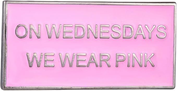 GuDeKe Mean Girls On Wednesdays We Wear Pink Pins Enamel Lapel Movie Bridesmaid Gift | Amazon (US)