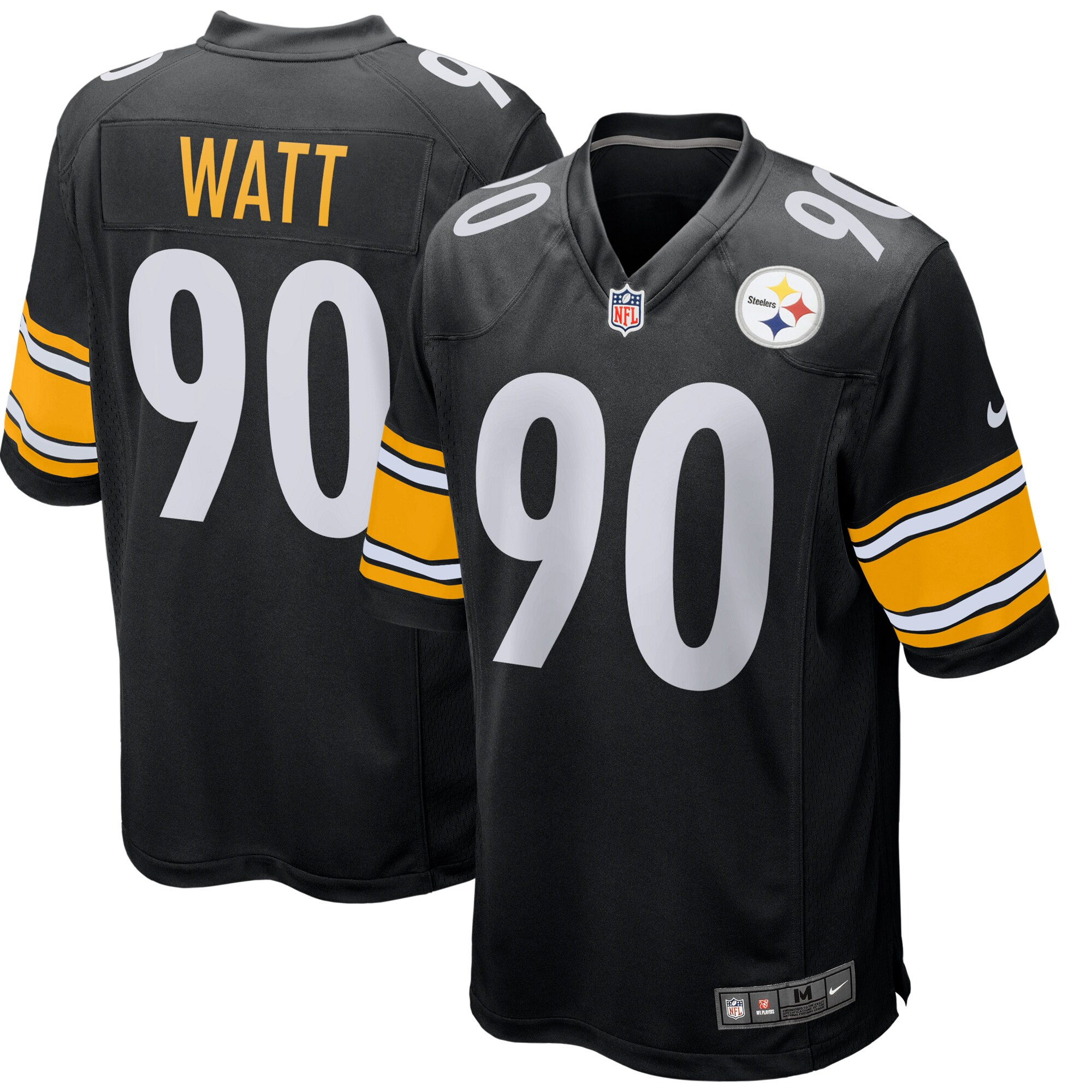 Men's Pittsburgh Steelers T.J. Watt Nike Black Game Player Jersey | NFL Shop