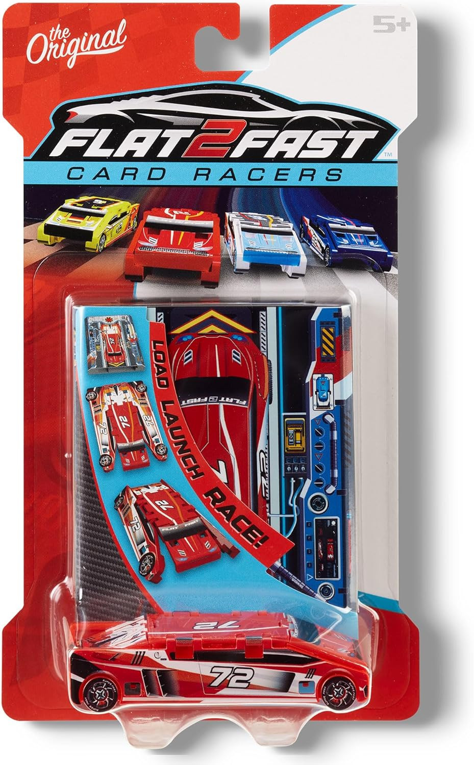 Red 72 Card Racer | Load, Launch, Race - Pocket-Sized Racecar Toy Ages 5 and up (Sold Each) | Amazon (US)