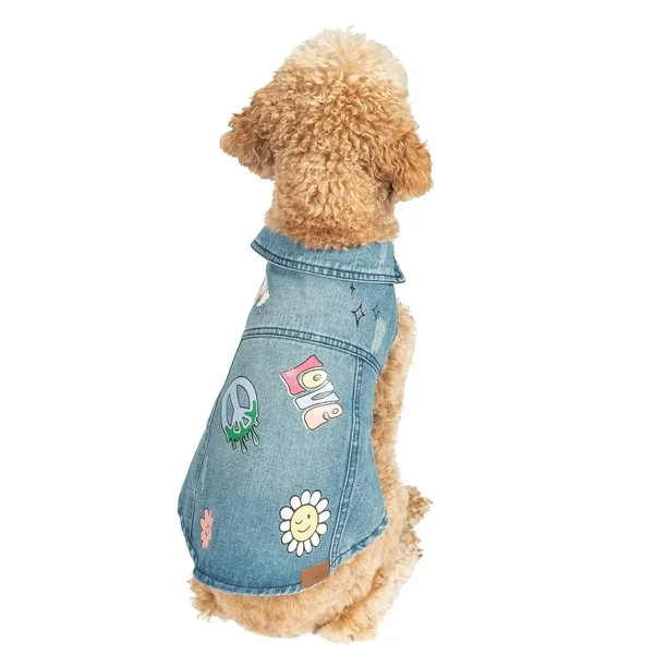 Justice Pet Denim Printed Dog Jacket | Walmart (US)