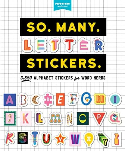 So. Many. Letter Stickers.: 3,820 Alphabet Stickers for Word Nerds (So. Many. Stickers.) | Amazon (US)
