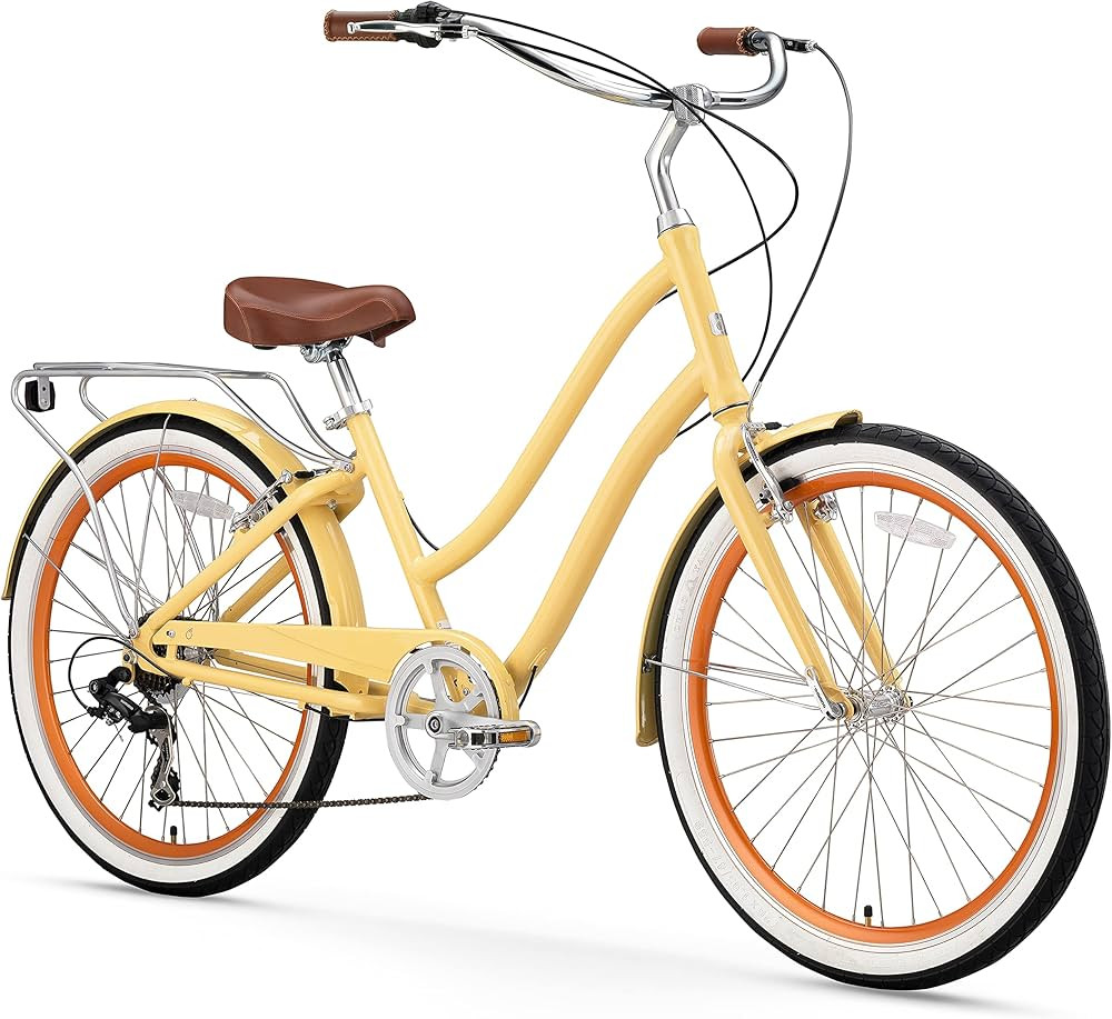 sixthreezero EVRYjourney Women's Beach Cruiser Bike, Step-Through Touring Hybrid Bicycle | Amazon (US)