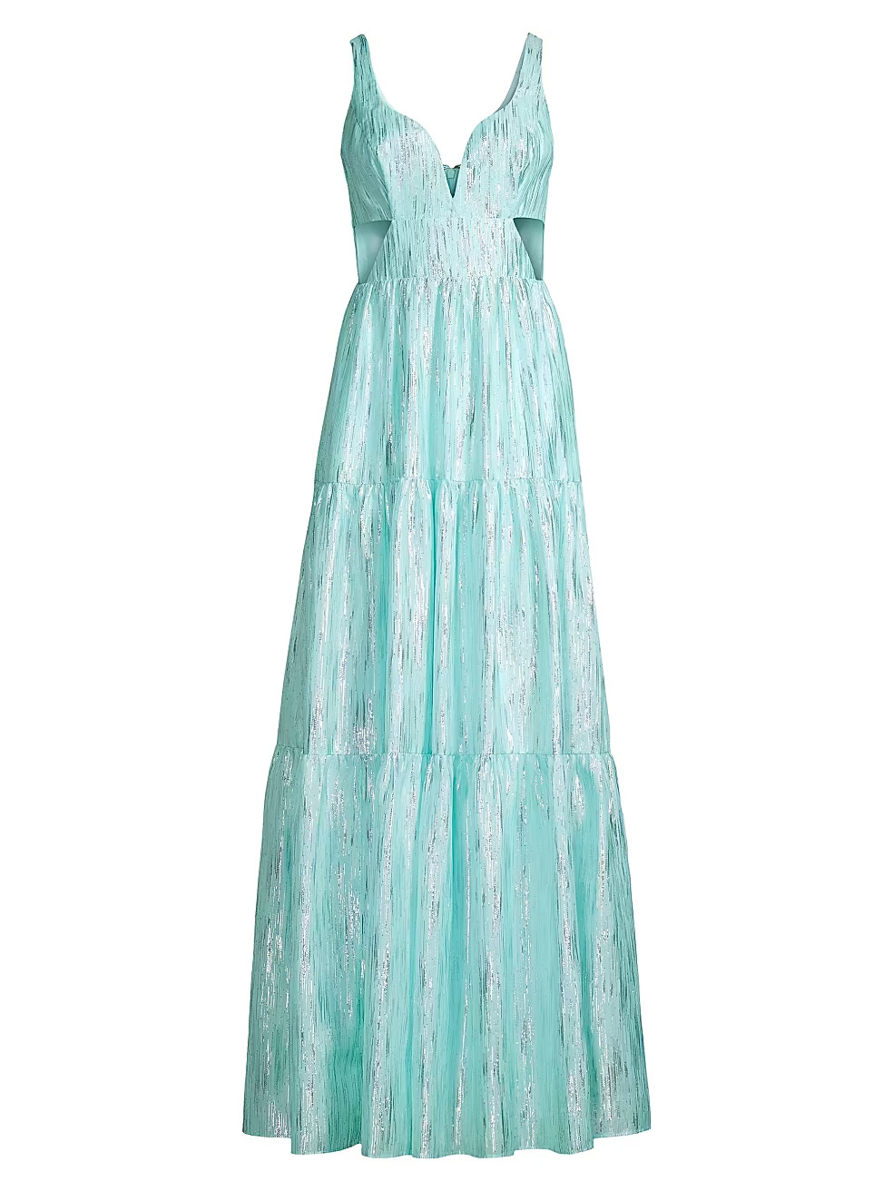 Organza Tiered Maxi Cutout Dress | Saks Fifth Avenue