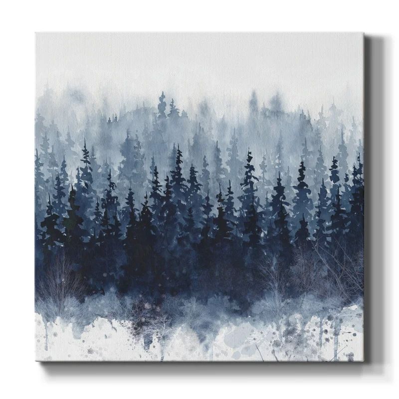 Indigo Forest Framed On Canvas Print | Wayfair North America