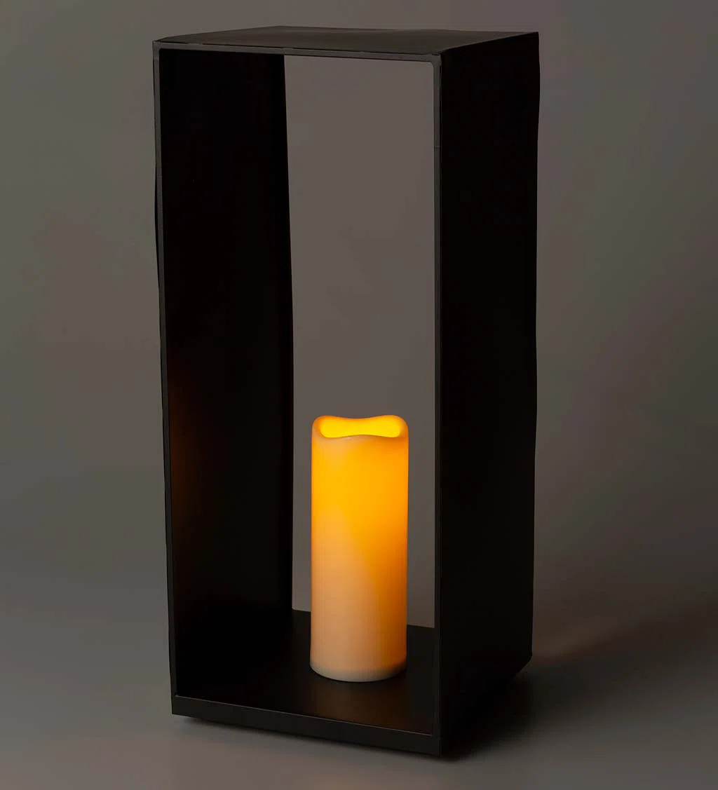 20'' Battery Powered Integrated LED Outdoor Lantern | Wayfair North America