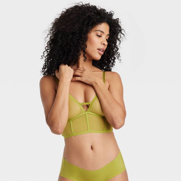 Women's Mesh Longline Bralette - Auden™ | Target