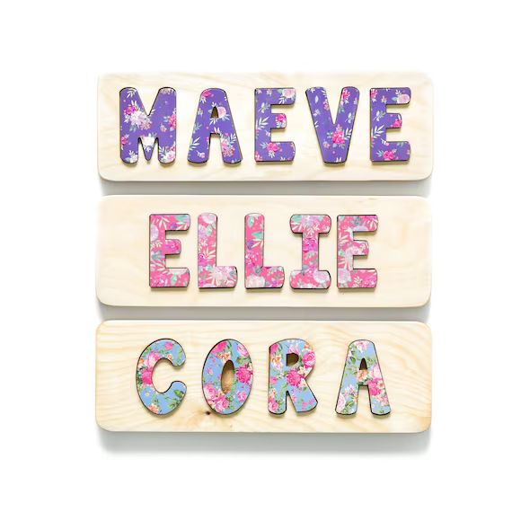 Kids Name Puzzle Gift for Girl Baby's First Name Puzzle - Etsy | Etsy (US)
