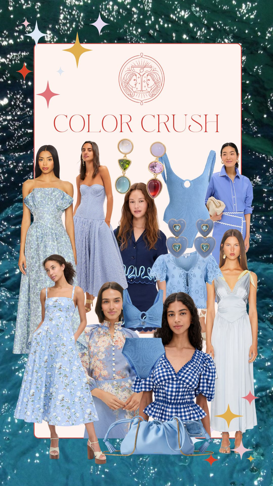 Summer color crush - loving this baby blue for summer outfits. Summer outfits, swim, vacation outfits  

 #LTKStyleTip #LTKSwim