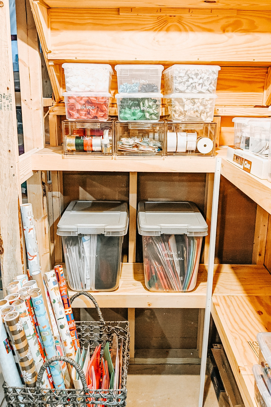 We hope everyone had a wonderful holiday this past weekend! We’re staying festive by featuring a gift wrap station we created in this basement nook to make a one stop shop for all wrapping needs!

Having an organized gift wrap station makes all the difference during the holidays or for any gift-giving occasion. We would LOVE to create one for you in your home!

#LTKsalealert #LTKSeasonal #LTKhome