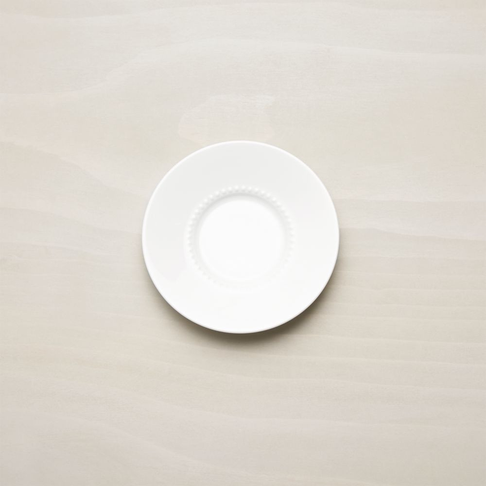 White Pearl Saucer | Crate & Barrel