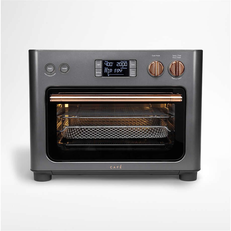 GE Cafe Couture Matte Black Air Fryer Toaster Oven + Reviews | Crate & Barrel | Crate & Barrel