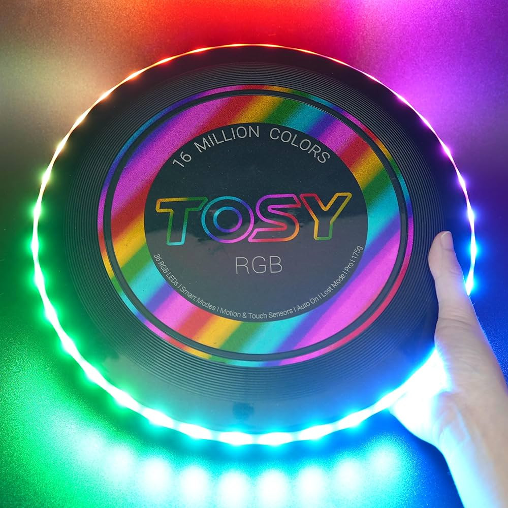 TOSY Flying Disc - 16 Million Color RGB or 36 or 360 LEDs, Extremely Bright, Smart Modes, Auto Li... | Amazon (US)