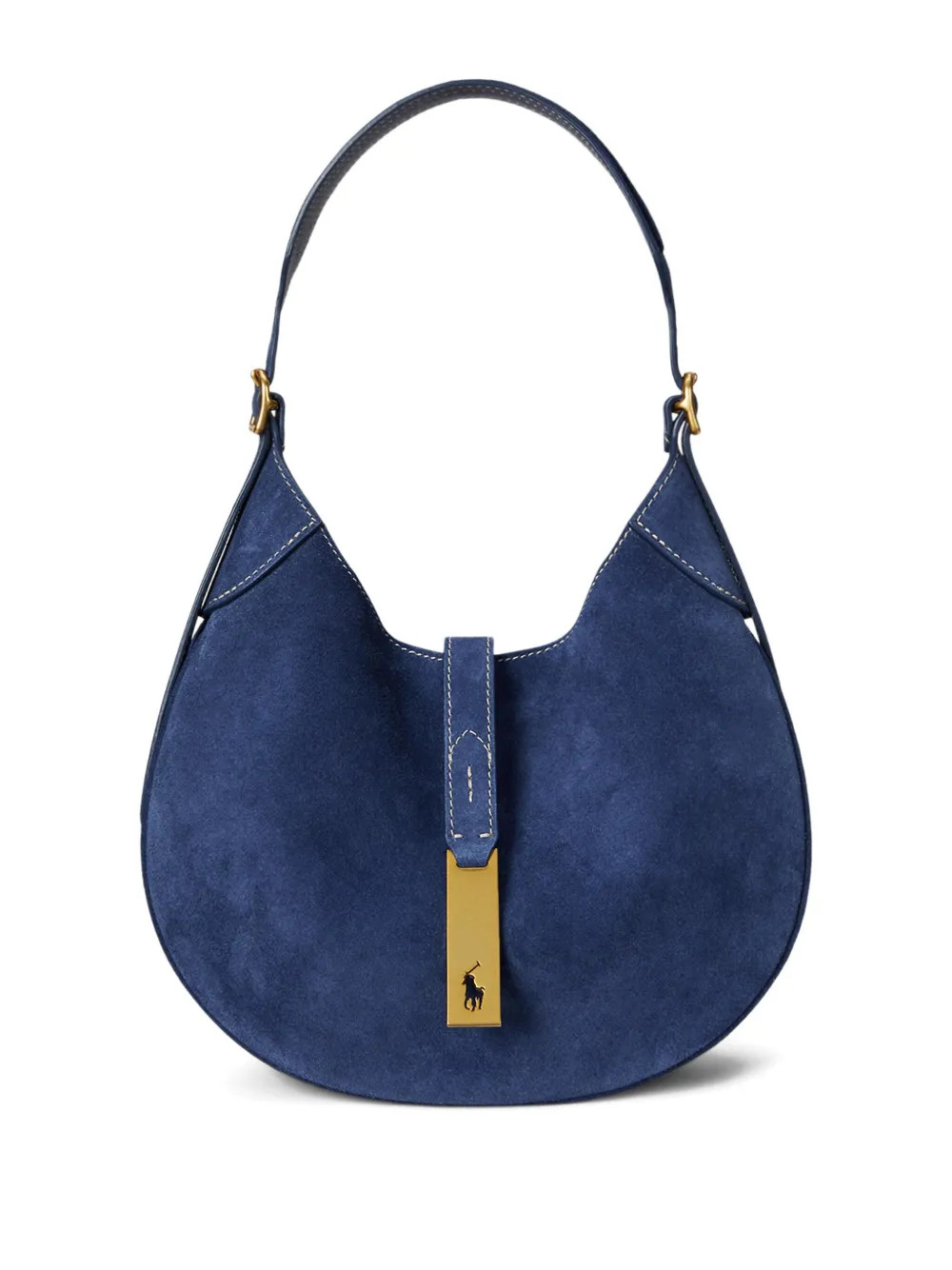 Polo Ralph Lauren Mini Polo ID Suede Curved Shoulder Bag | FARFETCH CA | Farfetch Global