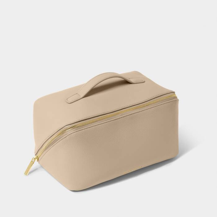 Large Makeup and Wash Bag in Light Taupe | Katie Loxton Ltd. (UK)