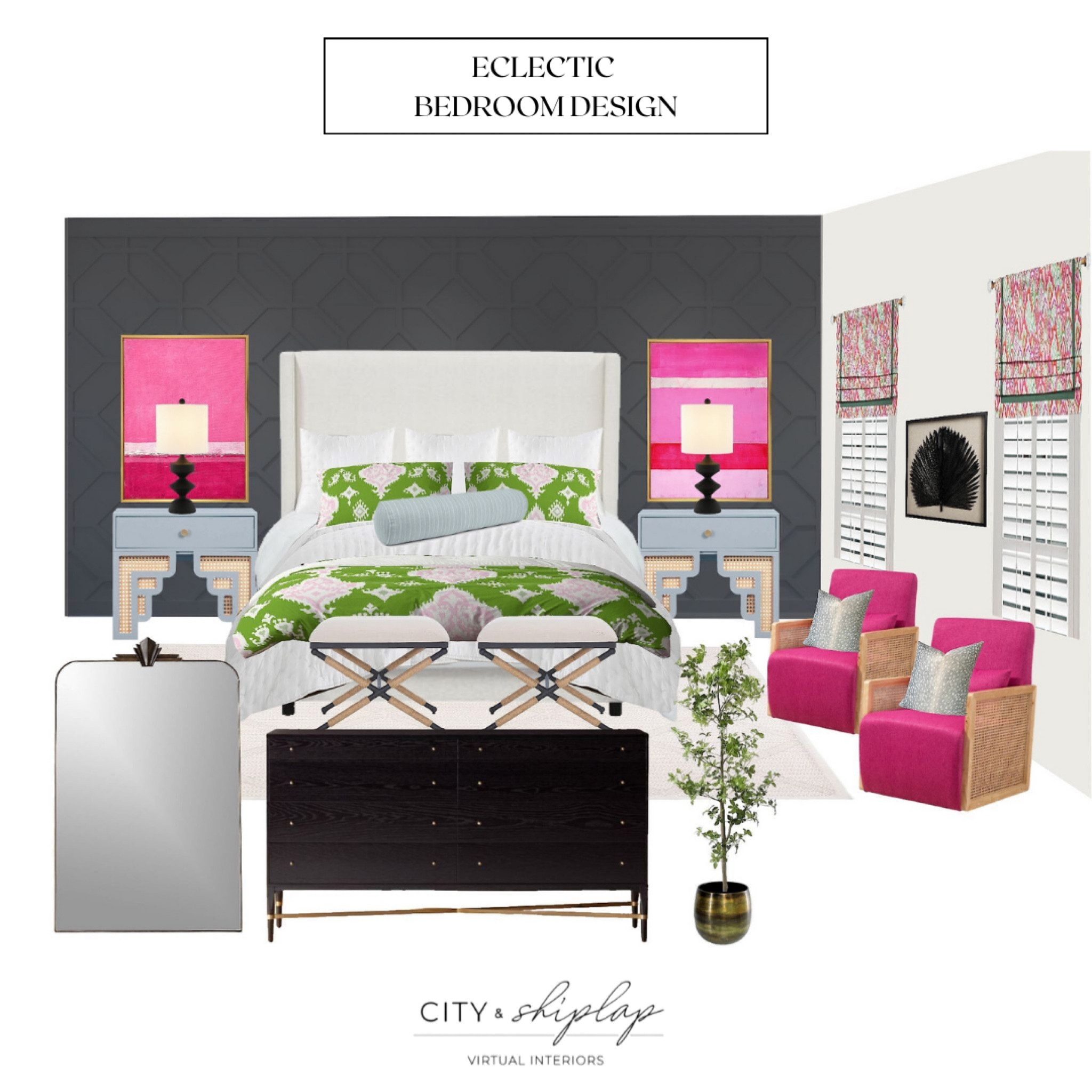 Eclectic Bedroom Design 

#LTKHome #LTKStyleTip