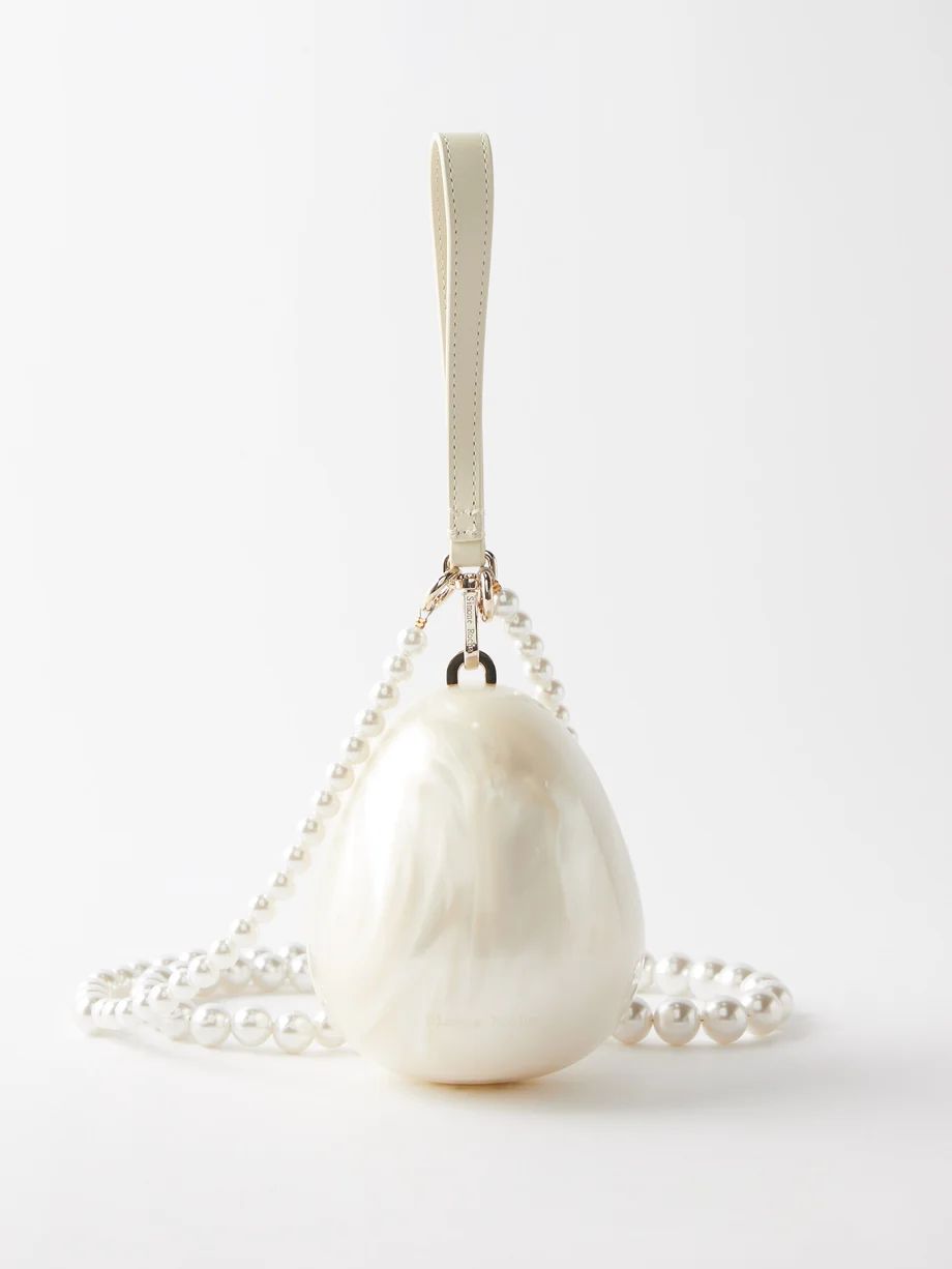 Micro Egg pearl-effect clutch bag | Simone Rocha | Matches (UK)