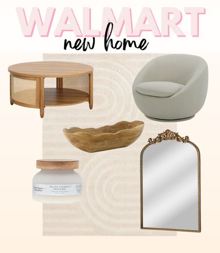 New home arrivals from Walmart
Neutral home decor, living room, mirror, coffee table 

#LTKhome #LTKfindsunder100