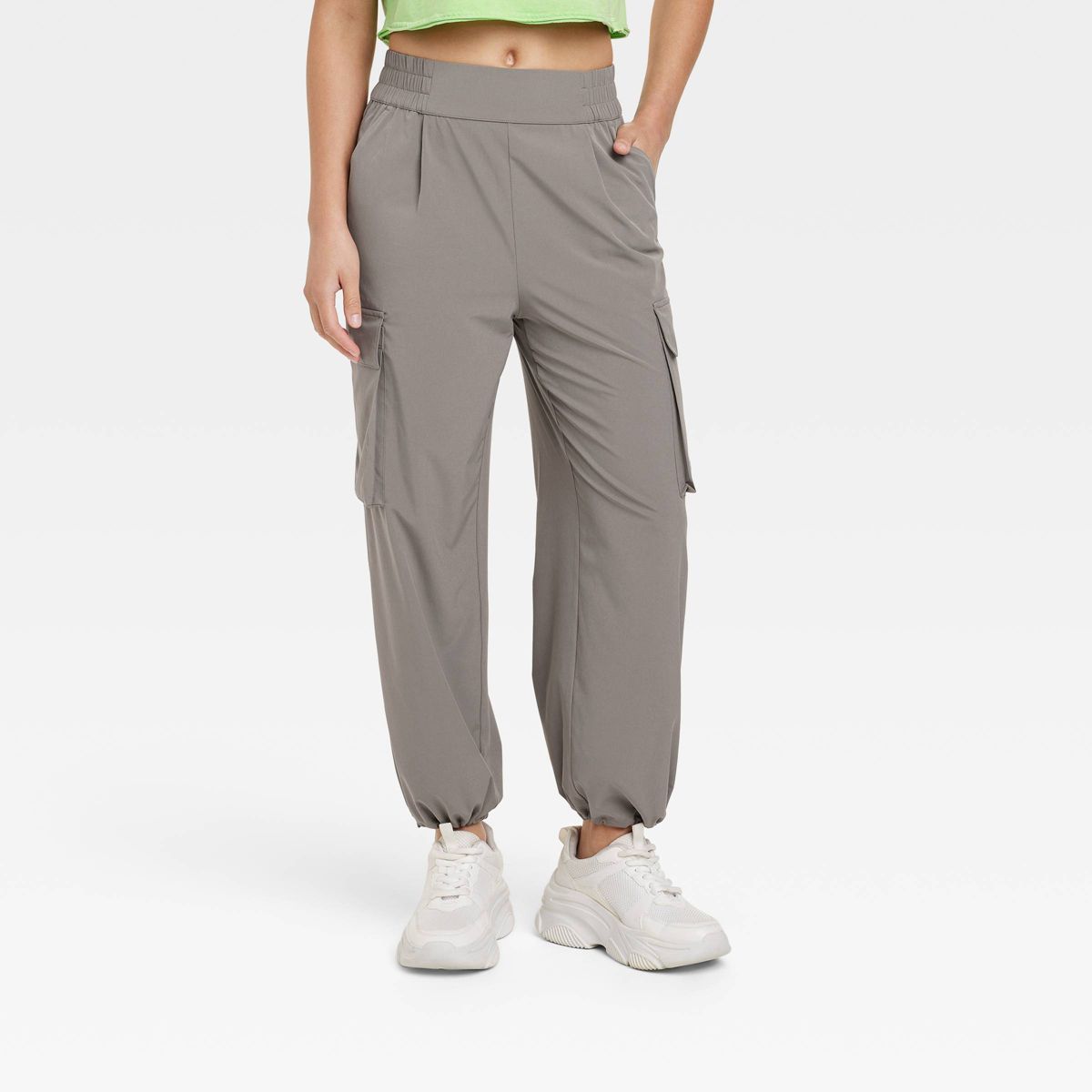 Women's Cinch Hem Woven Cargo Pants - JoyLab™ | Target