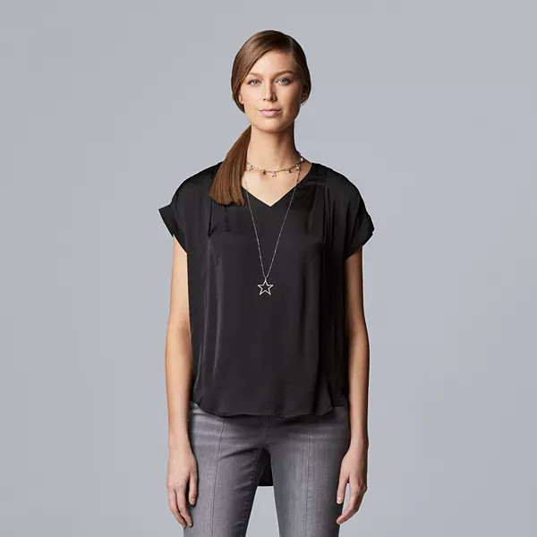 Women's Simply Vera Vera Wang Short Sleeve Shirt | Kohl's
