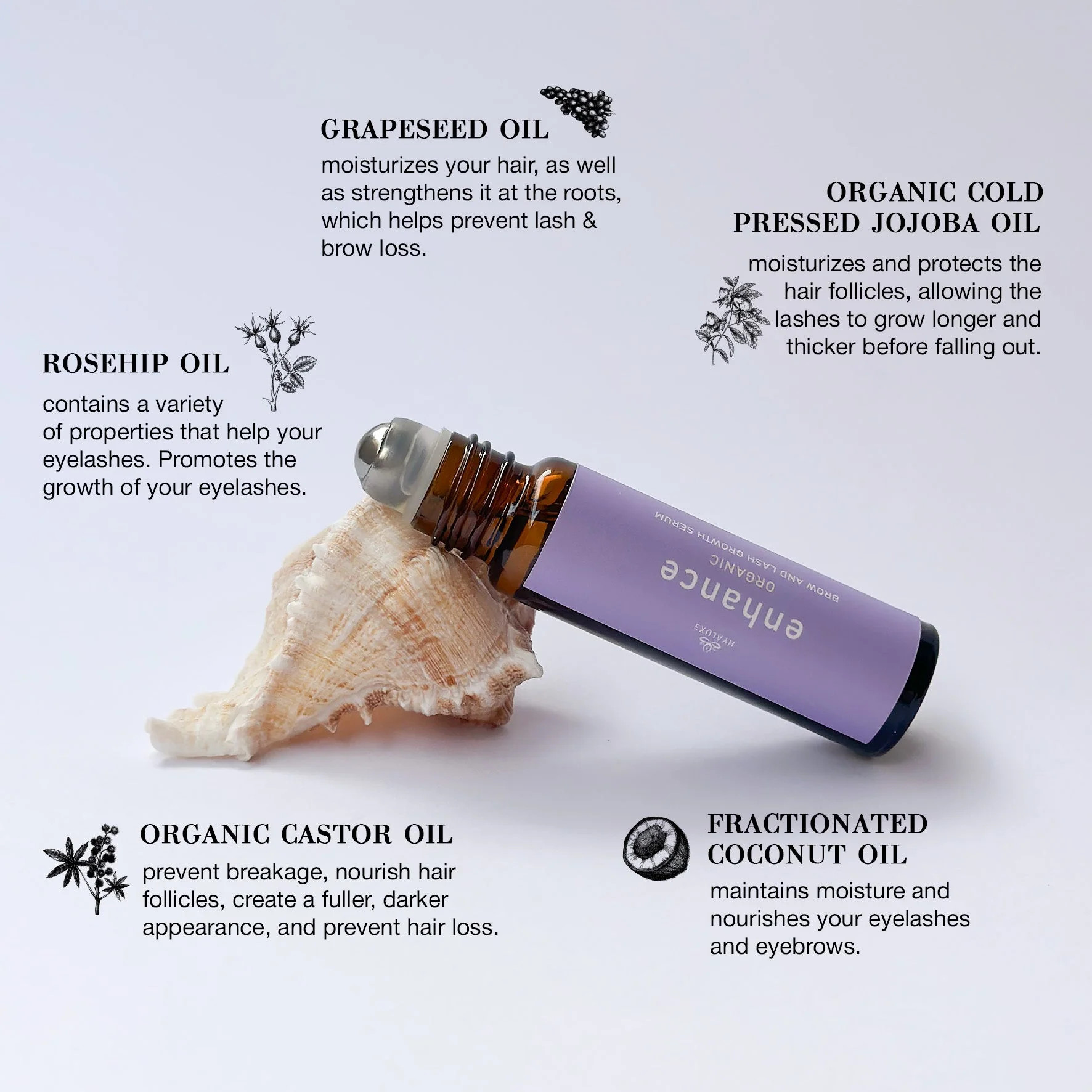 ENHANCE: Brow and Lash Growth Serum | Hyaluxe Body