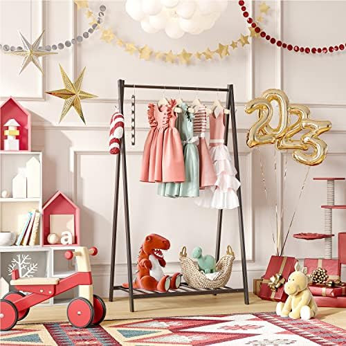 Bestier kids clothing rack, Kids Garment Rack with Storage Shelf, Steel Costumes Clothes Hanging ... | Amazon (US)