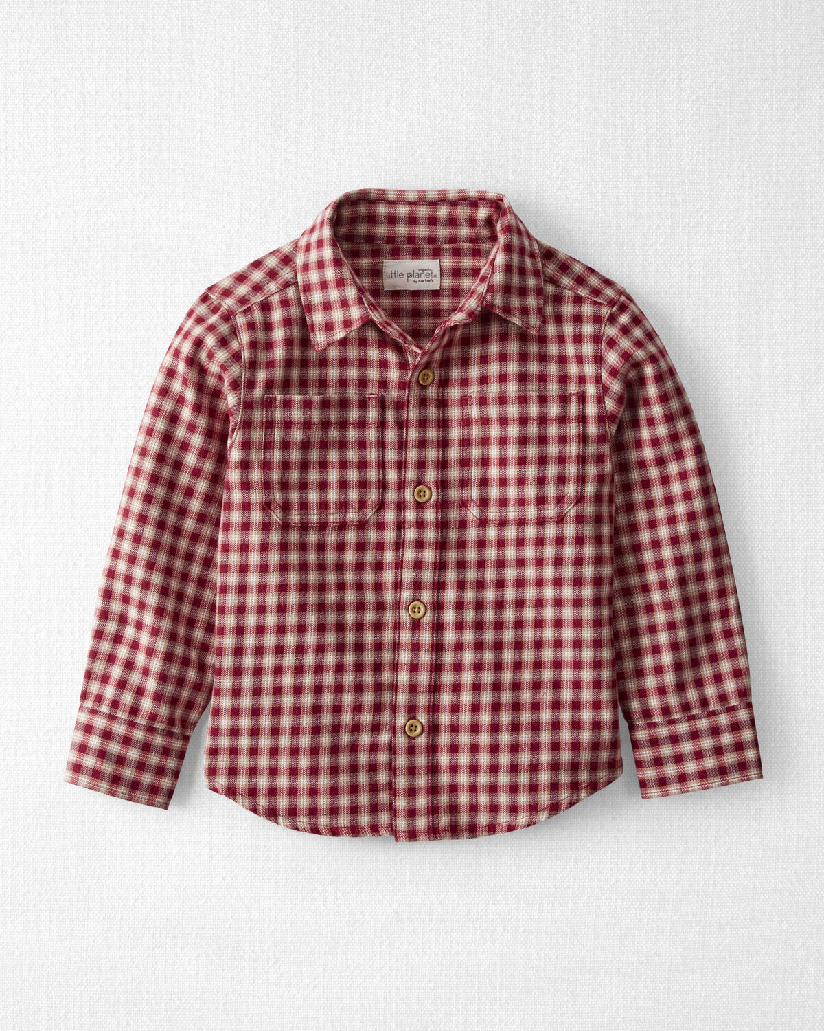 Toddler Cozy Button-Front Shirt Made with Organic Cotton
 - Little Planet | Carter's | Carter's Inc