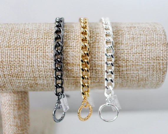 Chain Bracelet  Dainty Chain Bracelet Simple Chain Jewelry | Etsy | Etsy (US)